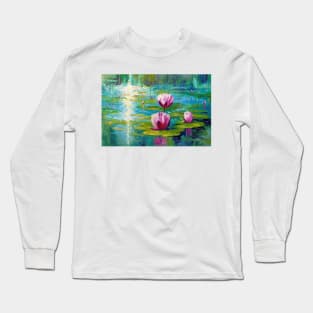 Lilies in the pond Long Sleeve T-Shirt